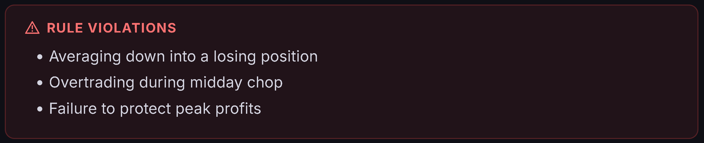 AI Rule Violation Averaging Down